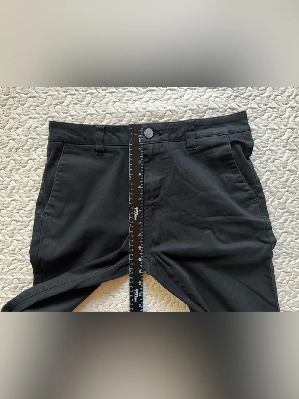 RSQ New York Men’s Slim Straight Stretch Chino Black Size 31x32